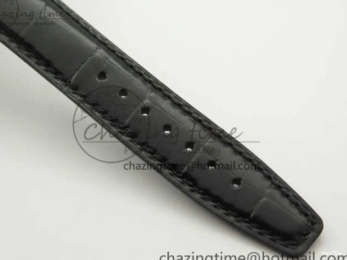 MIROTIME 0217 Portofino Automatic SS FKF 1:1 Best Edition White Dial SS Markers on Black Leather Strap A QuickDry 7138